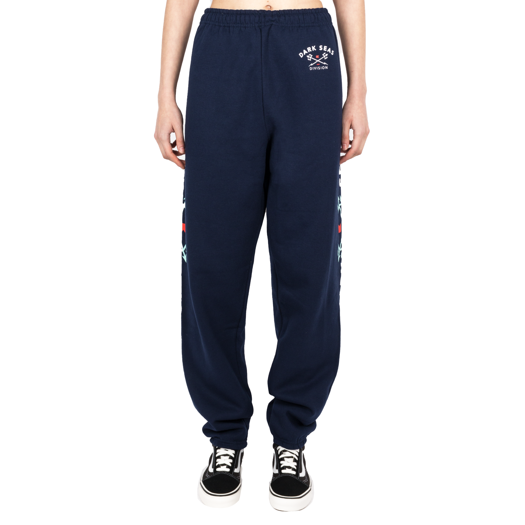 Unisex blue and white paisley track pants – Phat Designs